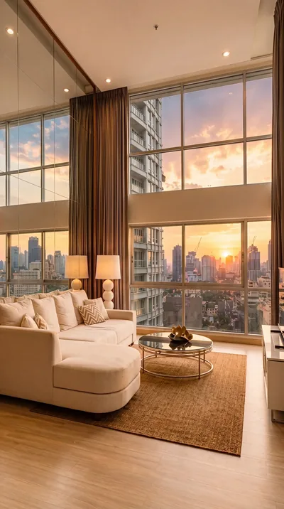 Auréa Sky Duplex, Bangkok — AI-assisted property image